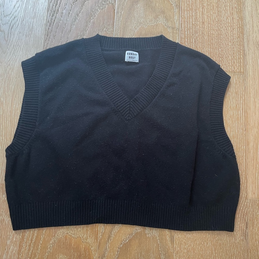 Sunday Best cropped sweater vest